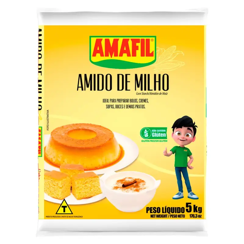 Amido de milho 25kg amafil