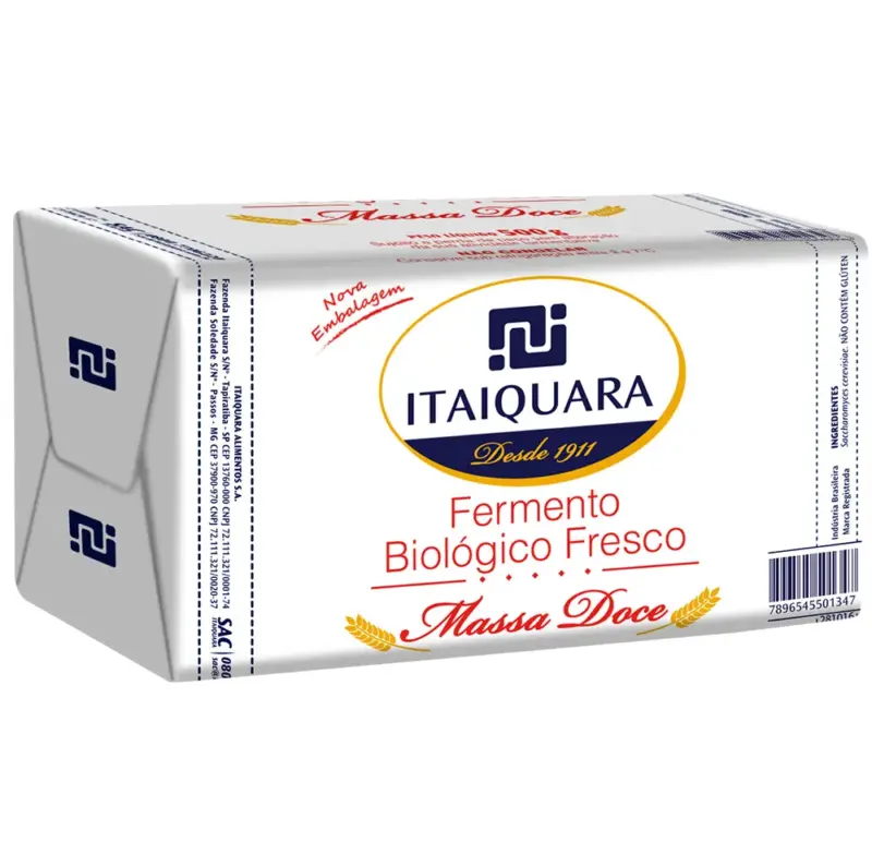 Fermento fresco massa doce itaquara 500g